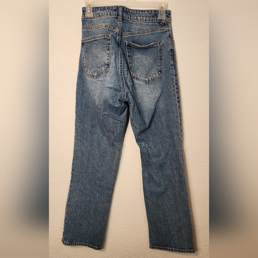 H&M Blue High Rise Denim Jeans, Size 2 - Picture 2 of 5